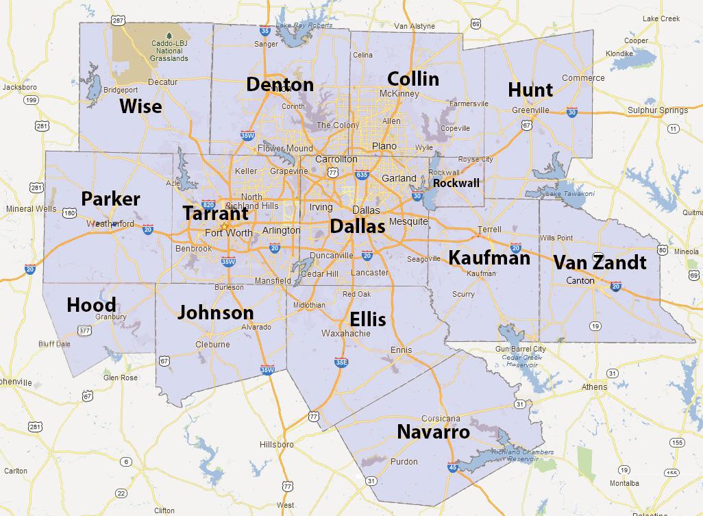 Dfw County Map Sexiz Pix